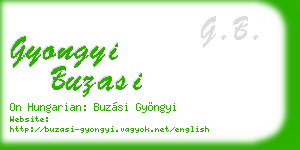 gyongyi buzasi business card