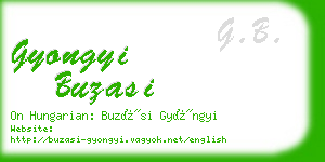 gyongyi buzasi business card